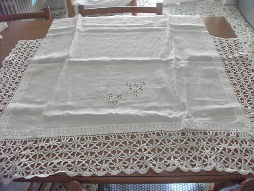 Telo copricuscino ricami e - telo,
