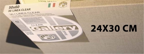 Tela 24x30 clear grana media - 24x30,